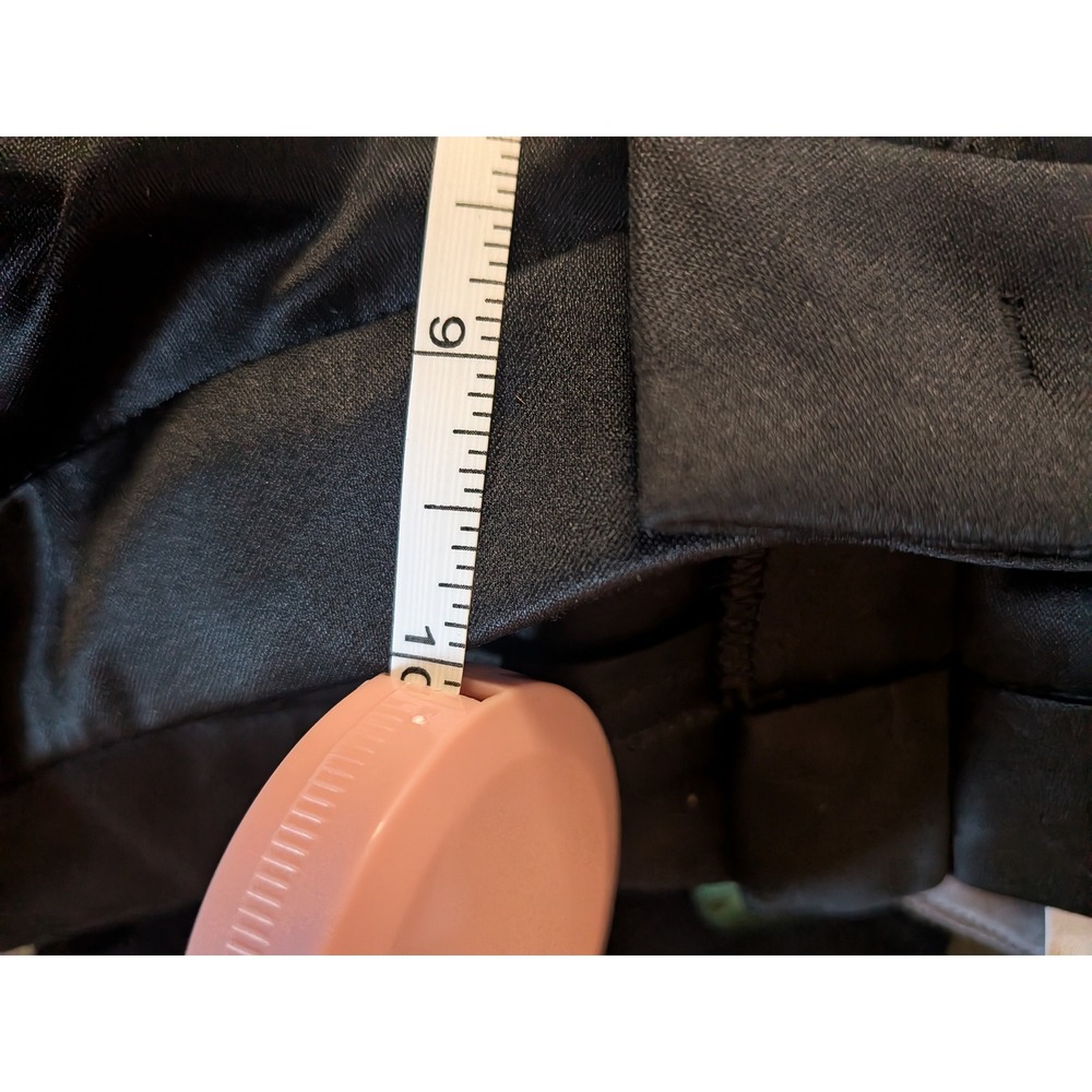 Escada Black 100% Silk Wide Leg Trousers Pants Size 38 Made in Slovenia - Picture 10 of 11